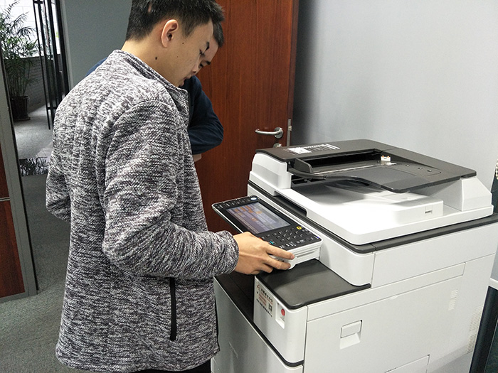 卓众办公安装调试理光MPC3503复印机